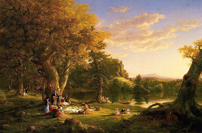 Thomas Cole The Picnic oil painting image
